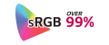 sRGB peste 99%