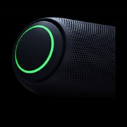 LG XBOOMGo PL7, Un XBOOM Go cu iluminare circulară de culoare verde indică colțul din stânga sus., PL7, thumbnail 13