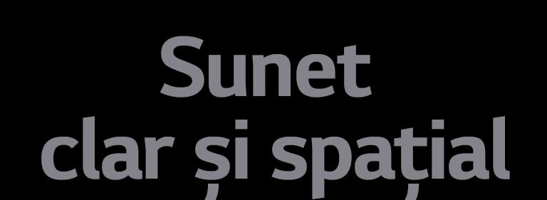 The copy "Clear & Spatial Sound"