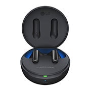 LG TONE Free FP8, A front view of cradle opened up and earbuds are floating., TONE-FP8, thumbnail 2