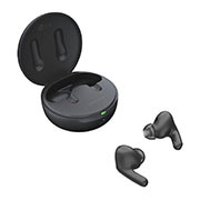 LG TONE Free FP8, Cradle is open in a side angle of 15 degrees, and both sides of the earbuds are placed in front of it., TONE-FP8, thumbnail 12