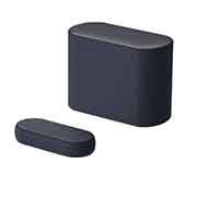 LG Soundbar QP5, vedere diagonală a barei de sunet și a subwoofer-ului, QP5, thumbnail 2
