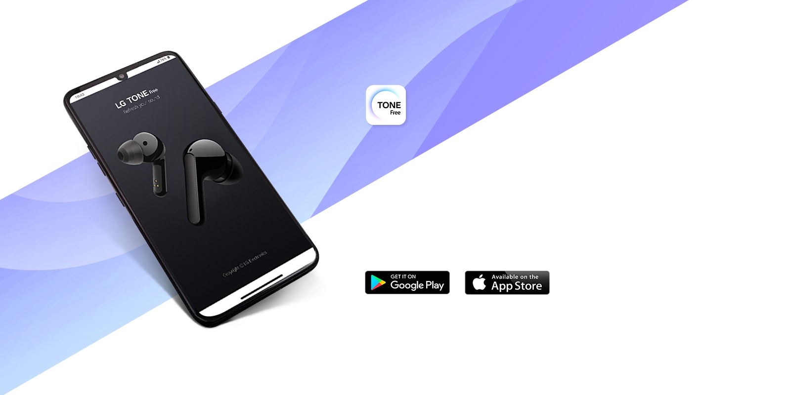 Mergeți la minipagina LG TONE Free App.