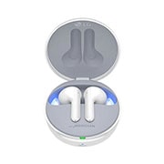 LG HBS-FN7 White, Un unghi de 15 grade al suportului deschis cu iluminare ambientală, HBS-FN7 White, thumbnail 1