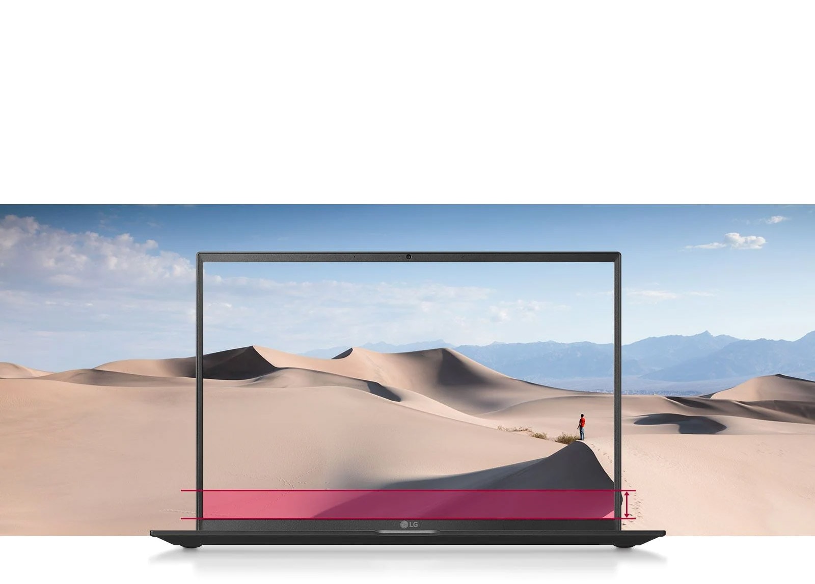 Ecran mare 16:10 ce oferă o vizualizare fără margini