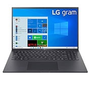 LG gram ultra-ușor, cu ecran de 16'' IPS 16:10  și platformă Intel® Evo™, Vedere frontală cu tastatură, 16Z90P-G.AA78H1, thumbnail 2