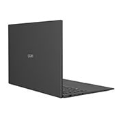 LG gram ultra-ușor, cu ecran de 17'' IPS 16:10  și platformă Intel® Evo™, Vedere posterioară la +30 de grade cu capacul deschis, 17Z90P-G.AA78H1, thumbnail 6