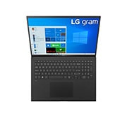 LG gram ultra-ușor, cu ecran de 17'' IPS 16:10  și platformă Intel® Evo™, Vedere de sus cu capacul deschis, 17Z90P-G.AA78H1, thumbnail 15