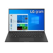 LG gram ultra-ușor, cu ecran IPS de 14'' 16:10  și platformă Intel® Evo™, Vedere frontală cu tastatură, 14Z90P-G.AR51H1, thumbnail 2