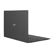LG gram ultra-ușor, cu ecran IPS de 14'' 16:10  și platformă Intel® Evo™, Vedere posterioară la +30 de grade cu capacul deschis, 14Z90P-G.AR52H1, thumbnail 6