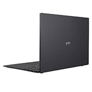LG gram ultra-ușor, cu ecran de 16'' IPS 16:10  și platformă Intel® Evo™, Vedere posterioară la +30 de grade cu capacul deschis, 16Z90P-G.AA55H1, thumbnail 7