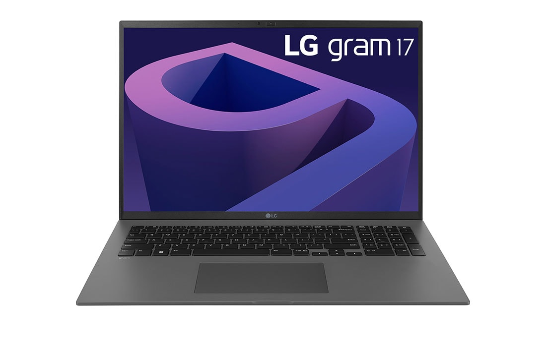 LG gram de 17” ultra-ușor cu 16:10 IPS afișaj anti-reflex și procesor Intel® Evo de a 12-a generație, Vedere frontală cu tastatură, 17Z90Q-G, thumbnail 2