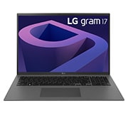 LG gram de 17” ultra-ușor cu 16:10 IPS afișaj anti-reflex și procesor Intel® Evo de a 12-a generație, Vedere frontală cu tastatură, 17Z90Q-G, thumbnail 3