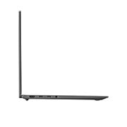 LG gram de 14” ultra-ușor cu 16:10 IPS afișaj anti-reflex și procesor Intel® Evo de a 12-a generație, Vedere laterală din partea dreaptă cu capacul deschis, 14Z90Q-G, thumbnail 12