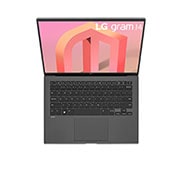 LG gram de 14” ultra-ușor cu 16:10 IPS afișaj anti-reflex și procesor Intel® Evo de a 12-a generație, Vedere de sus cu capacul deschis, 14Z90Q-G, thumbnail 15
