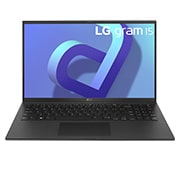 LG gram de 15” ultra-ușor cu afișaj IPS anti-reflex și procesor Intel® Evo de a 12-a generație, Vedere frontală cu tastatură, 15Z90Q-G, thumbnail 2