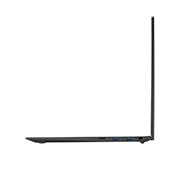 LG gram de 15” ultra-ușor cu afișaj IPS anti-reflex și procesor Intel® Evo de a 12-a generație, Vedere laterală din partea stângă cu capacul deschis, 15Z90Q-G, thumbnail 11