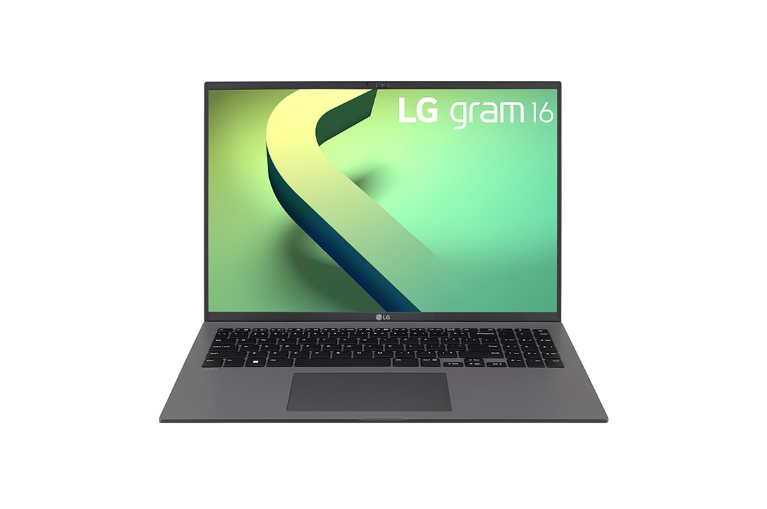 LG gram de 16” ultra-ușor cu 16:10 IPS afișaj anti-reflex și procesor Intel® Evo de a 12-a generație, Vedere frontală cu tastatură, 16Z90Q-G, thumbnail 16
