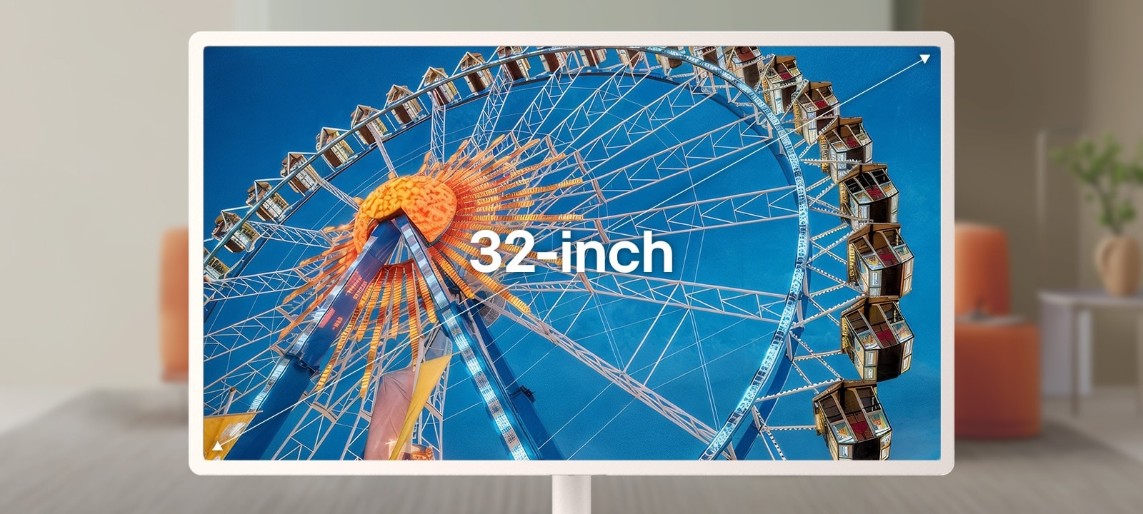 Mai mare, mai captivant datorită ecranului de 32 de inchi1