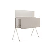 LG OLED | Posé - Gama Objet, Posé văzut din spate, orientat spre stânga, cu Clean Cover detașat de televizor, prezentând gestionarea cablurilor televizorului., 42LX1Q3LA, thumbnail 8