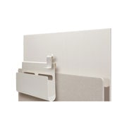 LG OLED | Posé - Gama Objet, Posé văzut din spate, orientat spre stânga, cu organizatorul pentru cabluri, accesorii și cârligul agățat deasupra raftului media., 55LX1Q3LA, thumbnail 9