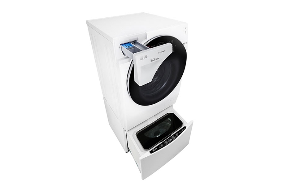 LG Mașină de spălat LG TwinWash™ | 12kg/2kg spălare | 8kg uscare | Clasa A | 6 Motion Direct Drive™ 10 ani garanție | TrueSteam™| ThinQ™ | Alb, F6WD148TWIN, thumbnail 12