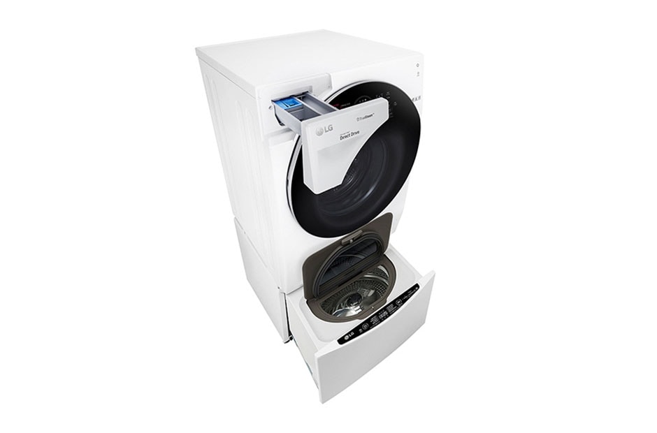 LG Mașină de spălat LG TwinWash™ | 12kg/2kg spălare | 8kg uscare | Clasa A | 6 Motion Direct Drive™ 10 ani garanție | TrueSteam™| ThinQ™ | Alb, F6WD148TWIN, thumbnail 14