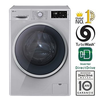 8KG, TURBOWASH™, MAȘINĂ DE SPĂLAT 6 MOTION DD, UȘĂ CROMATĂ ELEGANTĂ1