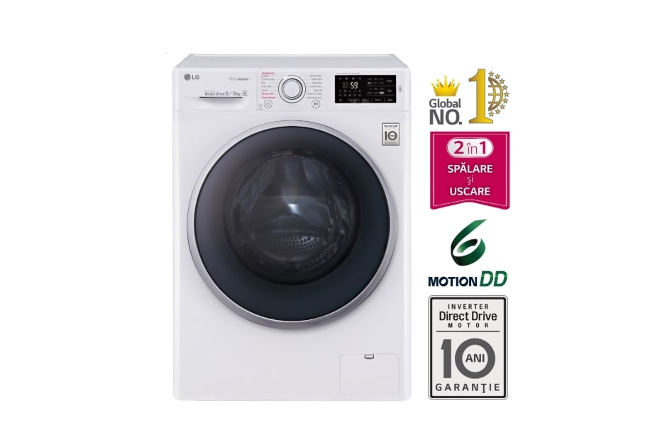 LG 8KG | 5KG MASINĂ DE SPĂLAT CU USCĂTOR 2 în 1 , FH4U2TDH1N