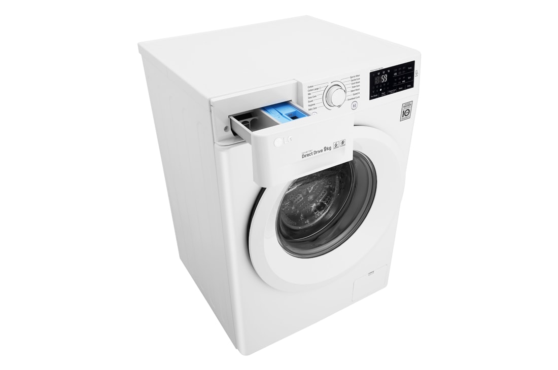 LG Mașină de spălat LG | 9kg spălare | 6 Motion Direct Drive™ 10 ani garanție | Clasa A+++ | NFC ThinQ | TurboWash | Alb, FH4U2VFN3, thumbnail 13
