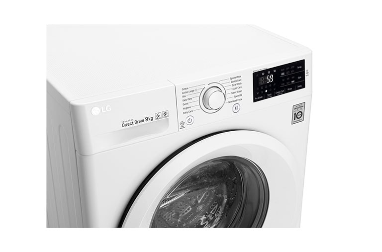 LG Mașină de spălat LG | 9kg spălare | 6 Motion Direct Drive™ 10 ani garanție | Clasa A+++ | NFC ThinQ | TurboWash | Alb, FH4U2VFN3, thumbnail 8