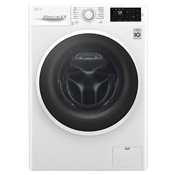 Mașină de spălat LG cu uscator SLIM | 7kg spălare | 4kg uscare | 6 Motion Direct Drive™ 10 ani garanție | Clasa B | NFC SmartThinQ | Alb1