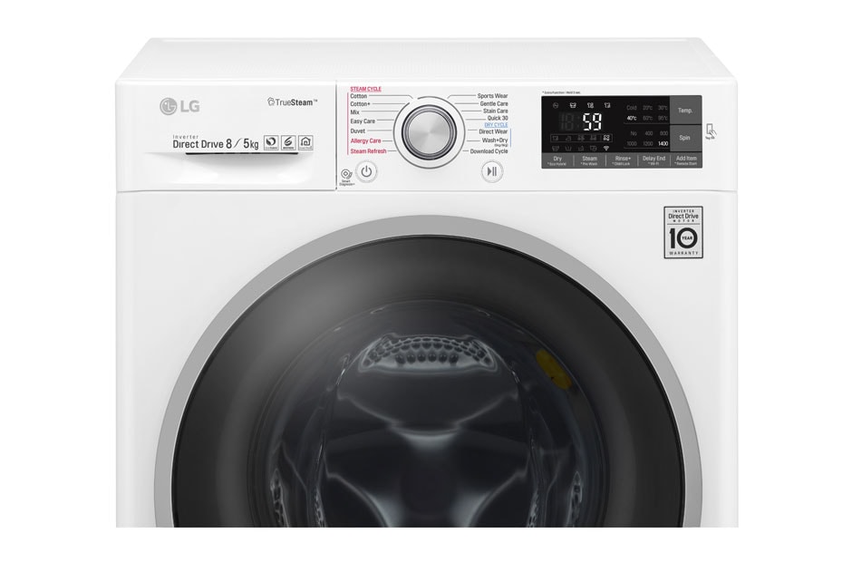 LG Masina de spalat LG cu uscător | 8kg spălare | 5kg uscare | 6 Motion Direct Drive™ 10 ani garanție |  True Steam™ | Wifi, F4J7TH1W, thumbnail 12