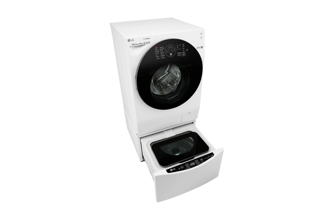 LG Mașină de spălat LG TwinWash™ | 10kg/2kg spălare | Clasa A+++ | 6 Motion Direct Drive™ 10 ani garanție | TrueSteam™| ThinQ™ | Alb, FH4WM12TWIN, thumbnail 9