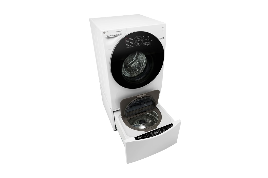 LG Mașină de spălat LG TwinWash™ | 10kg/2kg spălare | Clasa A+++ | 6 Motion Direct Drive™ 10 ani garanție | TrueSteam™| ThinQ™ | Alb, FH4WM12TWIN, thumbnail 10