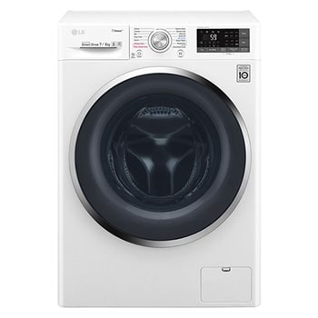 Maşină de spălat cu uscător LG Slim (2 in 1) LG | 7kg spălare/4kg uscare | 6 Motion Direct Drive™ 10 ani garanție | Clasa B | Steam™ | WiFi | Alb1