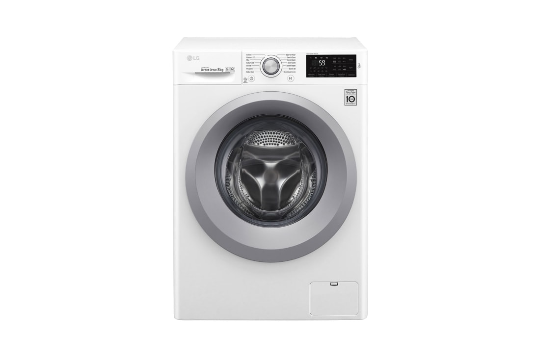 LG Mașină de spălat LG | 8kg spălare | 6 Motion Drive™ 10 ani garanție | Clasa A+++ | NFC SmartThinQ | Alb, F4J5TN4W