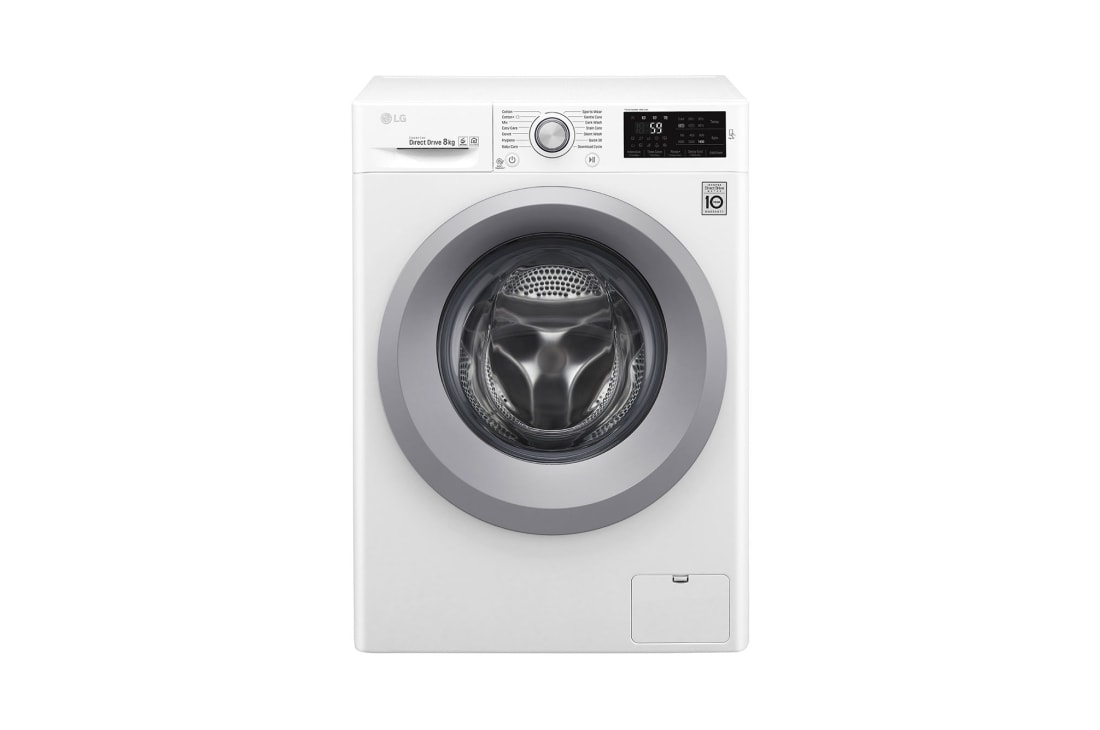 LG Mașină de spălat LG | 8kg spălare | 6 Motion Drive™ 10 ani garanție | Clasa A+++ | NFC ThinQ | Alb, F4J5TN4W
