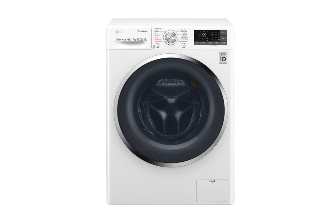 LG Maşină de spălat cu uscător (2 in 1) | 10.5 kg spălare/7kg uscare | TrueSteam™ | EcoHybrid | Wifi, F4J8JH2WD