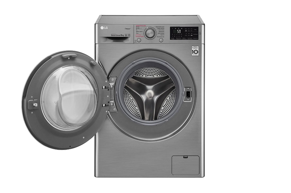 LG Mașină de spălat LG | 8kg spălare | 6 Motion Direct Drive™ 10 ani garanție | Steam™ | NFC SmartThinQ™, F4J6TY8S, thumbnail 2