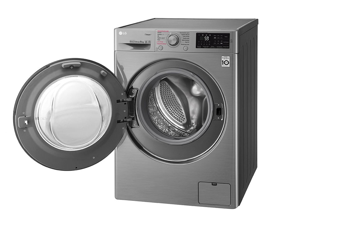 LG Mașină de spălat LG | 8kg spălare | 6 Motion Direct Drive™ 10 ani garanție | Steam™ | NFC SmartThinQ™, F4J6TY8S, thumbnail 3
