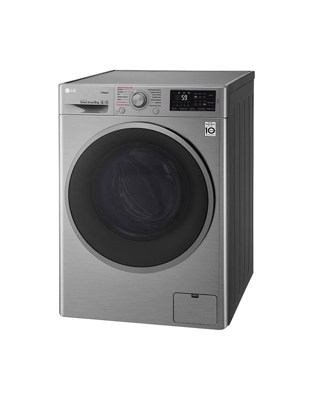 LG Mașină spălat LG | 8kg spălare | Motion Direct Drive™ 10 ani garanție | Steam™ NFC SmartThinQ™ | LG România