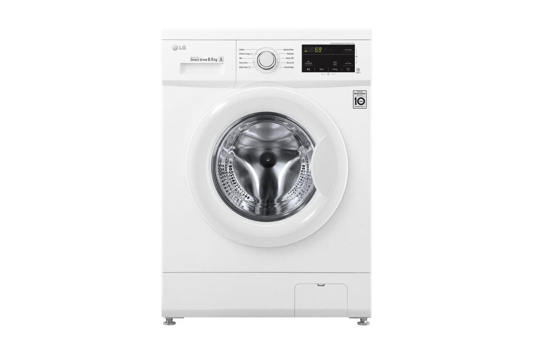 LG Mașină de spălat LG SLIM | 6.5kg spălare | 6 Motion Direct Drive™ 10 ani garanție | Clasa A+++ | BabyCare | Smart Diagnosis™ | Alb, FH2J3WDN0