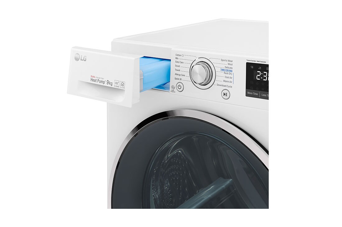 LG Uscator cu pompa de caldura Dual Inverter | 9 kg | Condensator cu curăţare automată, RC90U2AV2W, thumbnail 3