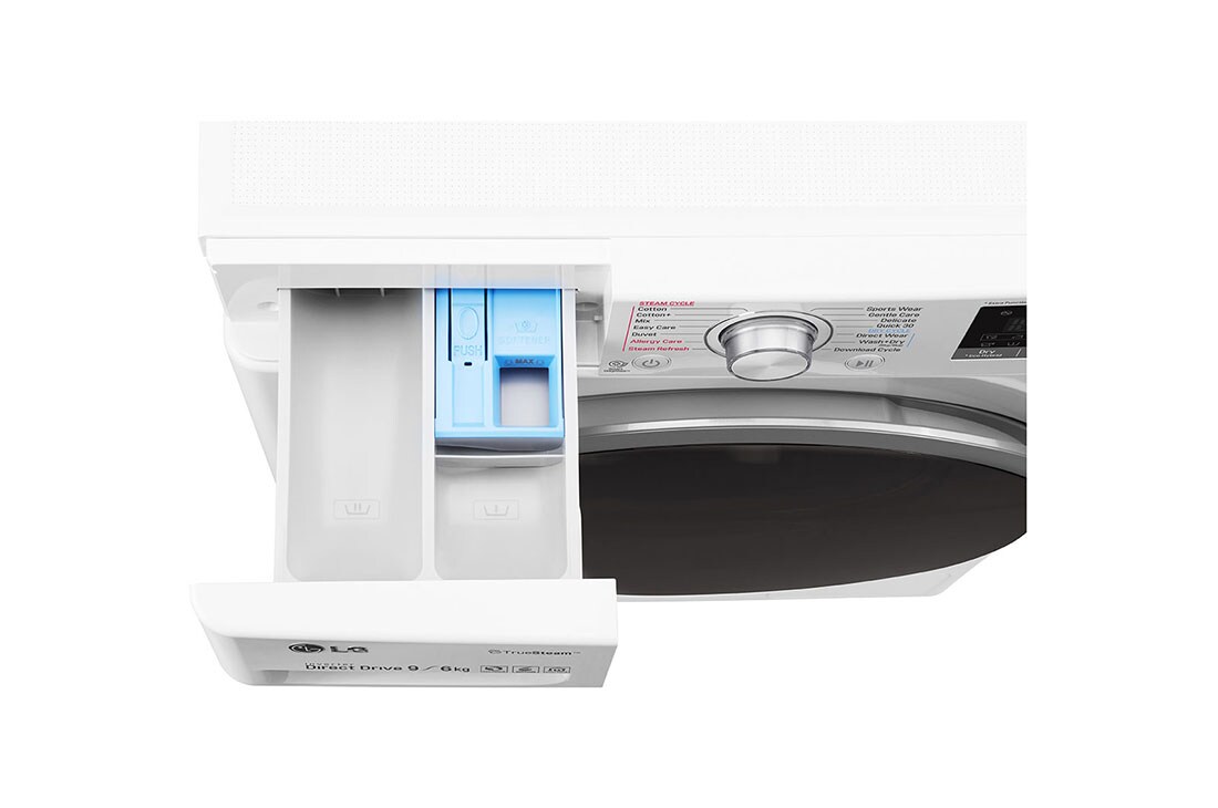 LG Maşină de spălat cu uscător (2 in 1) | 9kg spălare/6kg uscare | Motor 6 Motion Direct Drive™ 10 ani garanție | TrueSteam™ | EcoHybrid | ThinQ™, F4J7FH1W, thumbnail 13
