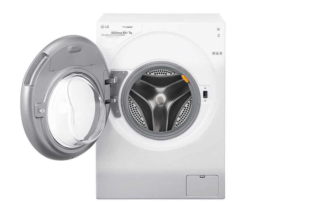 LG Mașină de spălat LG | 10.5kg spălare | 7kg uscare | Clasa A | 6 Motion Direct Drive™ 10 ani garanție | TrueSteam™| ThinQ™ | Alb, FH4G1JCH2N, thumbnail 2