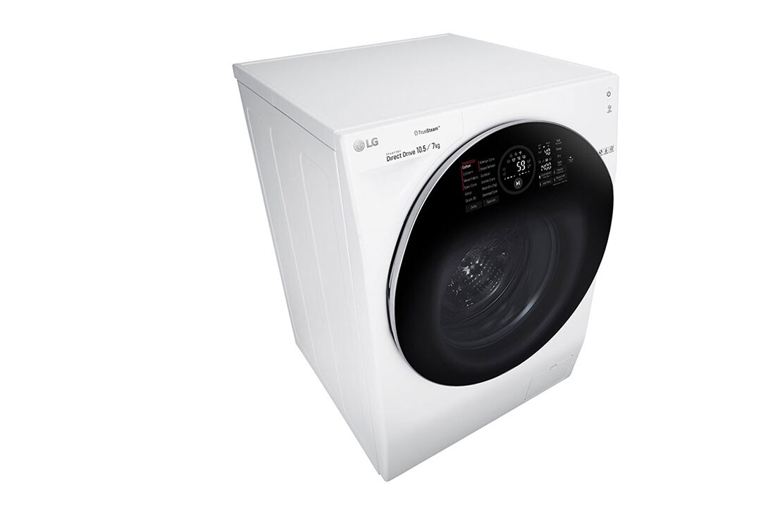 LG Mașină de spălat LG | 10.5kg spălare | 7kg uscare | Clasa A | 6 Motion Direct Drive™ 10 ani garanție | TrueSteam™| ThinQ™ | Alb, FH4G1JCH2N, thumbnail 6