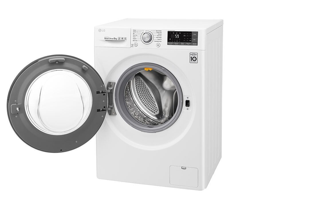 LG Mașină de spălat LG | 8kg spălare | 6 Motion Direct Drive™ 10 ani garanție | Clasa A+++ | ThinQ™ | TurboWash™ | Alb, F4TURBO8, thumbnail 13