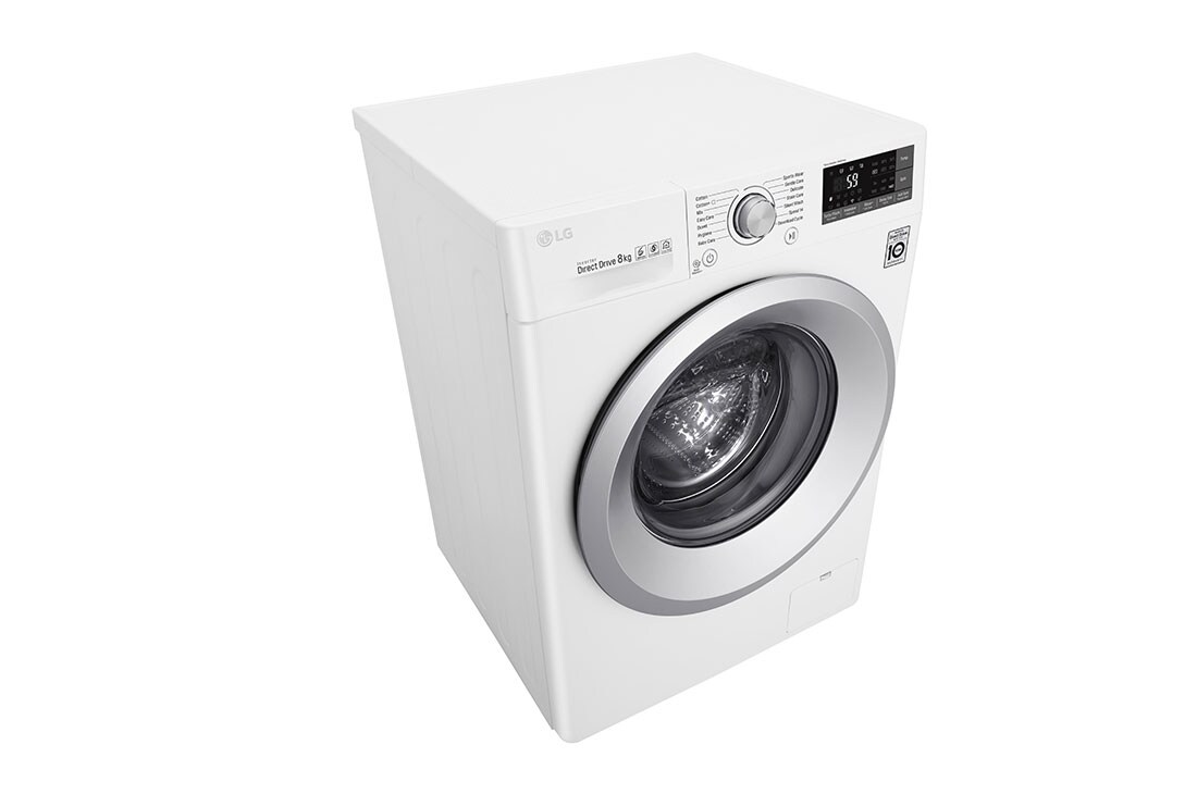 LG Mașină de spălat LG | 8kg spălare | 6 Motion Direct Drive™ 10 ani garanție | Clasa A+++ | ThinQ™ | TurboWash™ | Alb, F4TURBO8, thumbnail 8