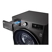 LG Mașină de spălat LG | 10.5kg spălare | AI Direct Drive™ 10 ani garanție | Clasa A+++ | SteamPlus™ | ThinQ™ | TurboWash360™ | Gri închis, F4WV910P2S, thumbnail 6